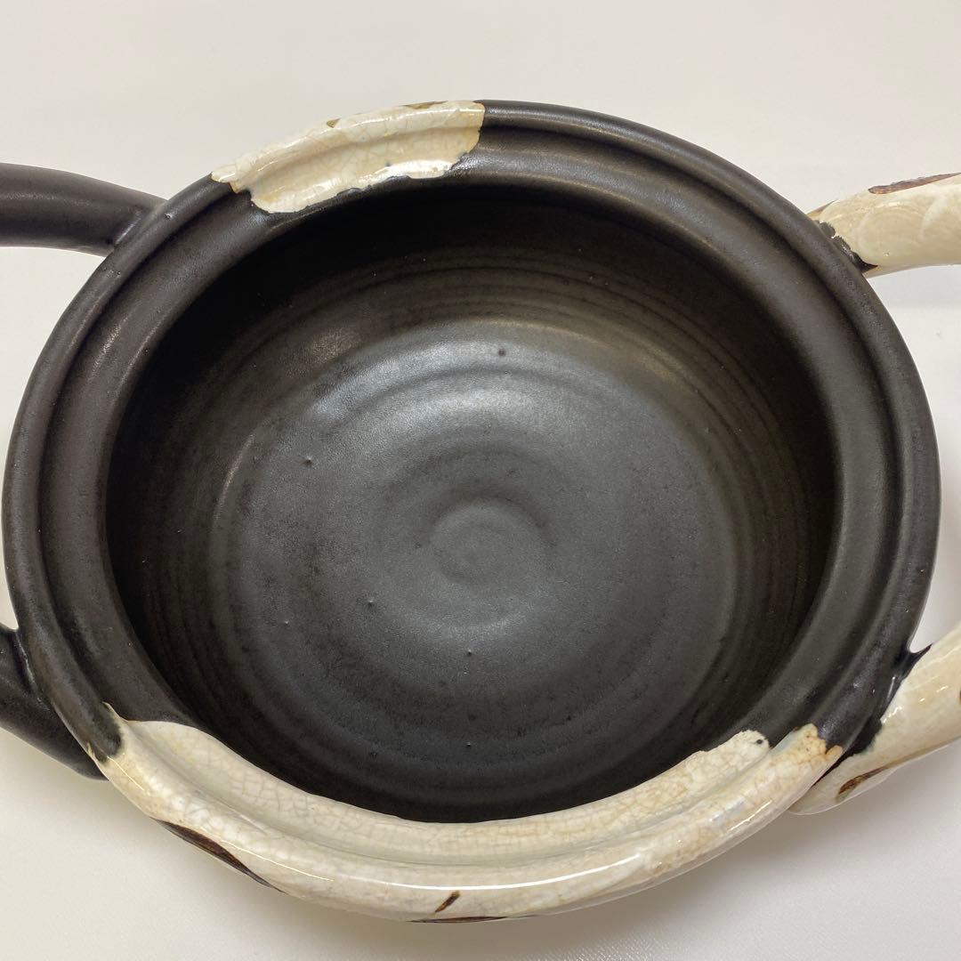 温たなべ　からくさ　唐草　8号　L 1点　4合　丸志げ陶器　焼き芋石付き　中古