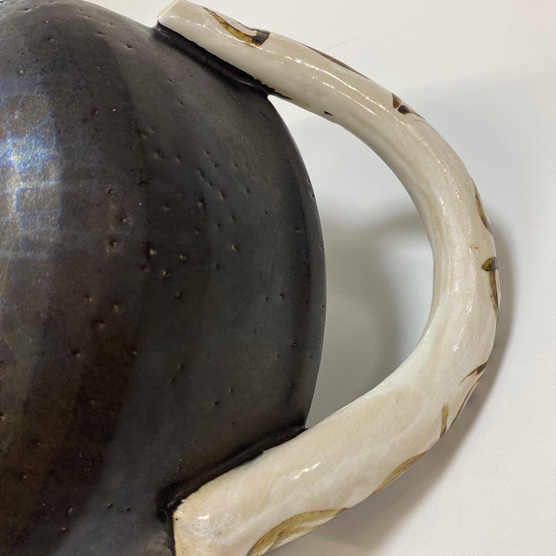 温たなべ　からくさ　唐草　8号　L 1点　4合　丸志げ陶器　焼き芋石付き　中古