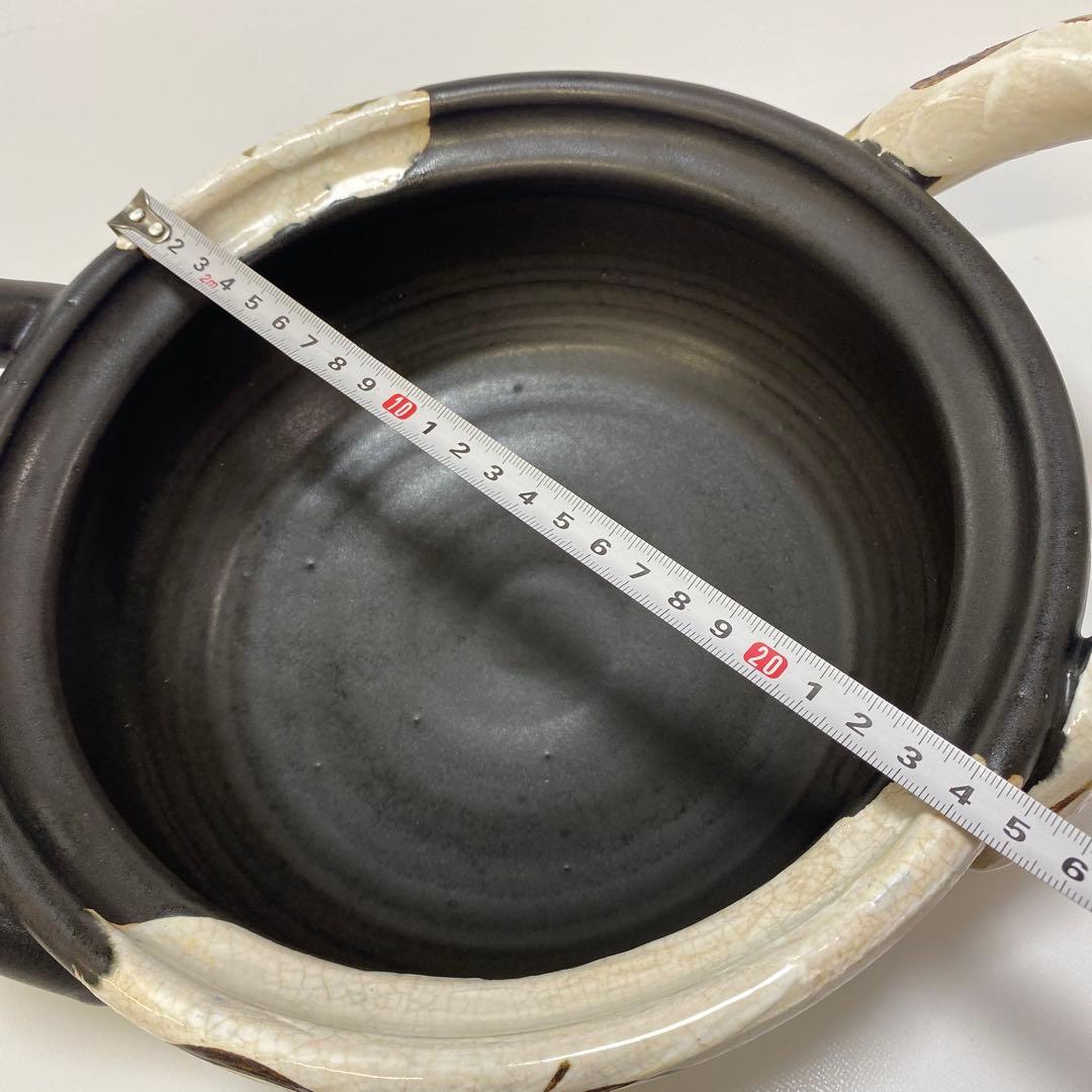 温たなべ　からくさ　唐草　8号　L 1点　4合　丸志げ陶器　焼き芋石付き　中古