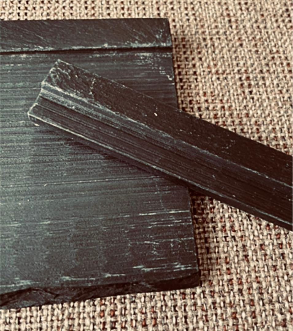 未使用】まとめ売り＊リビングモチーフ＊天然黒石角皿・箸置き