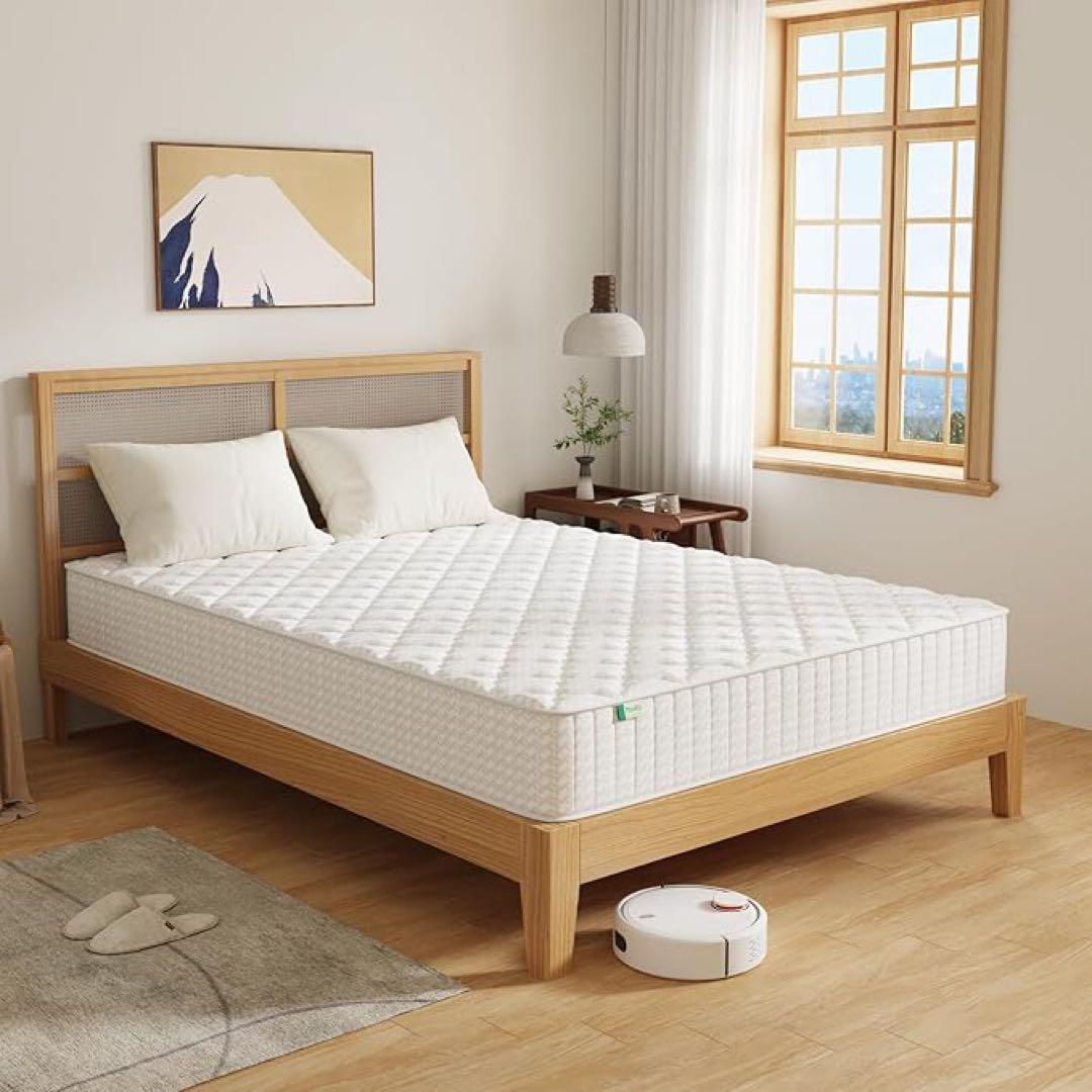 マットレス ダブル 硬め 極厚20cm ポケットコイル 硬さ180N