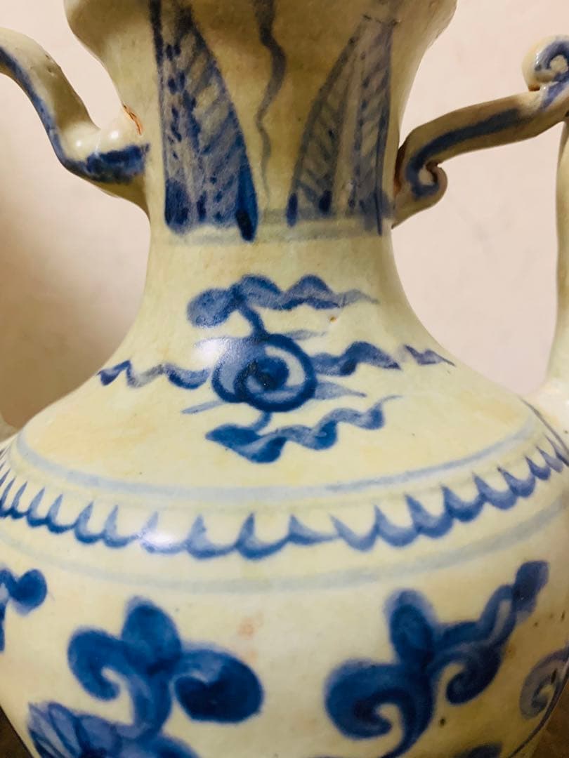 中国明時代早期染付(青花)執壺 - メルカリ