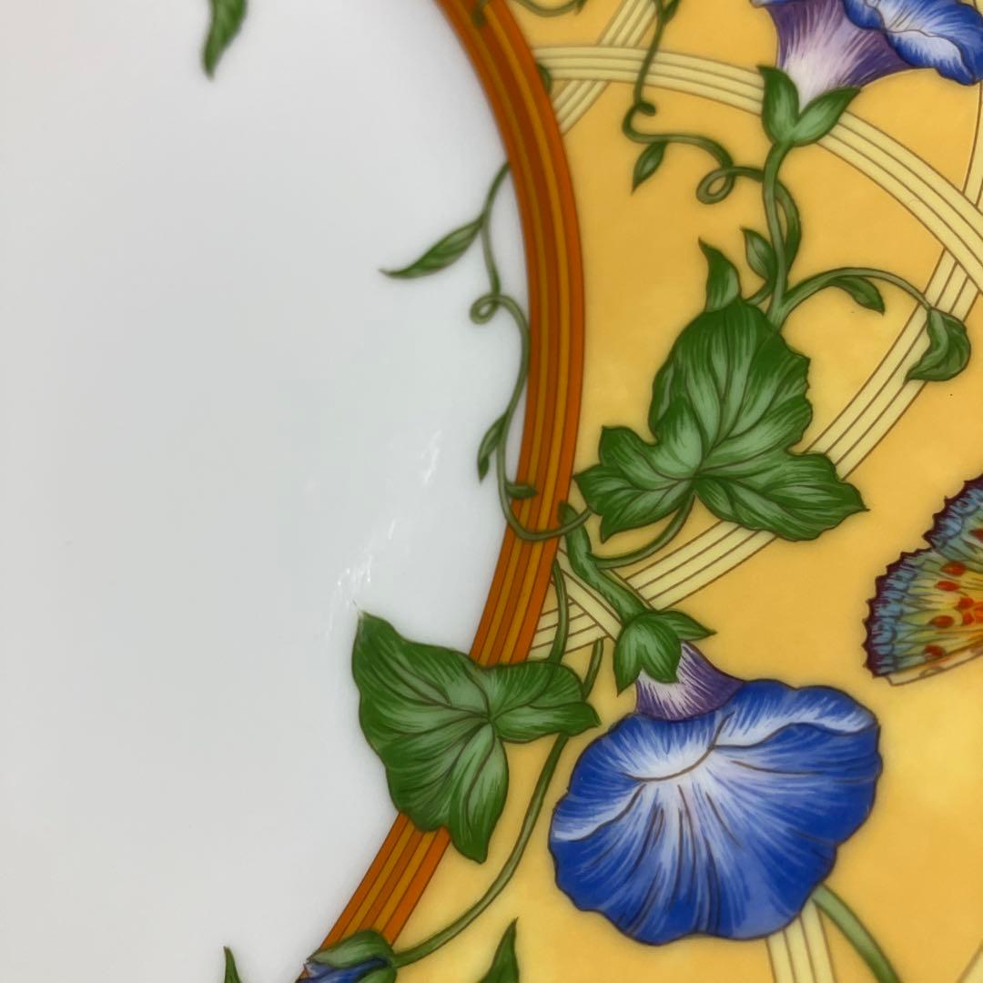 エルメス HERMES シエスタ 大皿 プレート 蝶 花 27.5ｃｍ 廃盤品