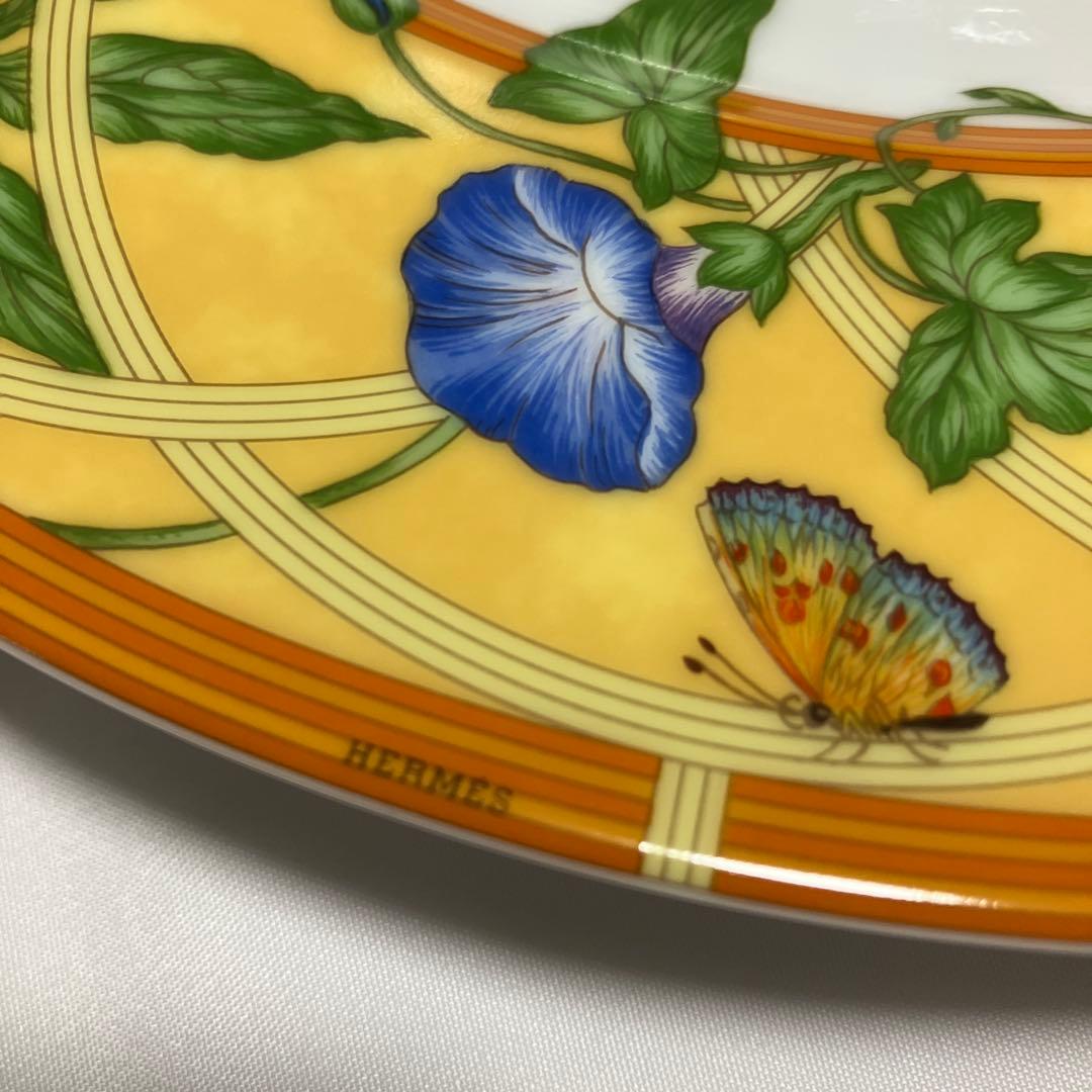 エルメス HERMES シエスタ 大皿 プレート 蝶 花 27.5ｃｍ 廃盤品