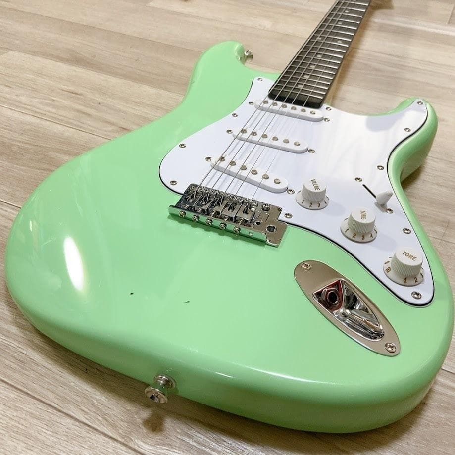 アンプなし】PHOTOGENIC サーフグリーン エレキギター ストラト - メルカリ