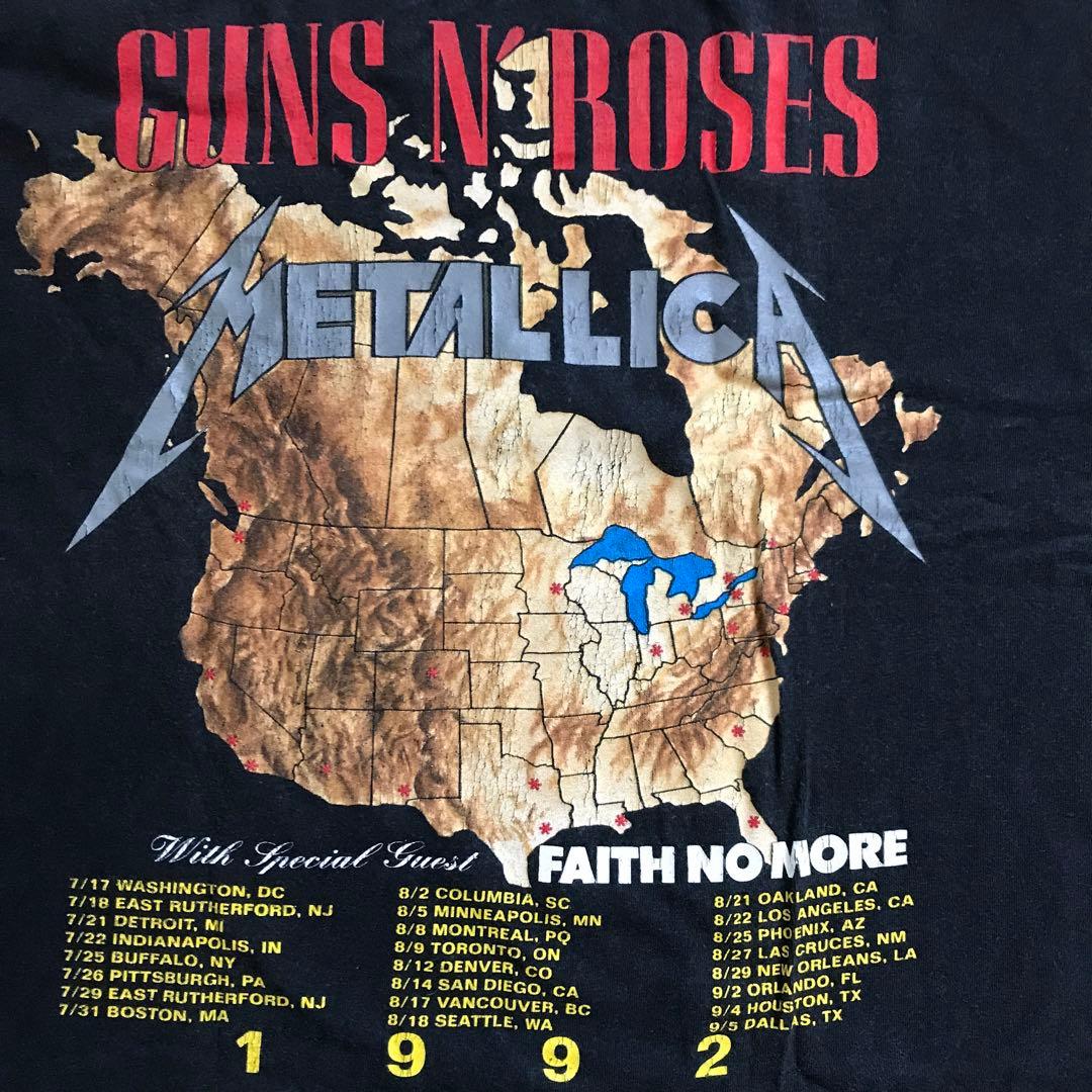taka着用 メタリカ ガンズアンドローゼズ 1992年製ヴィンテージ T