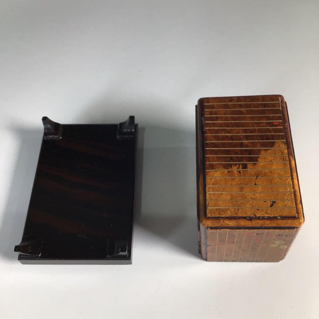 Ｎ１３９　香合　『蒔絵師　池端秀斉作』『鈴虫蒔絵』『虫籠香合』　共箱　茶道具