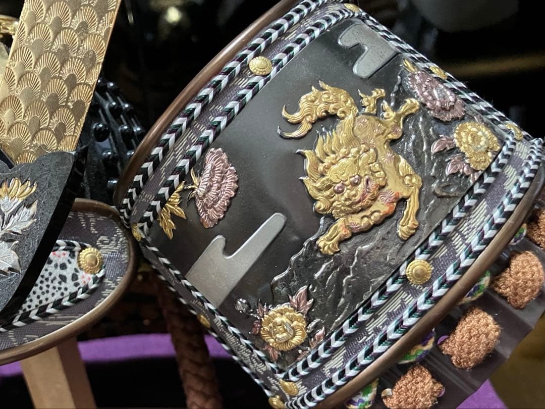 美品♪ 五月人形 こどもの日 端午の節句 兜飾り 鎧師 秀麿作