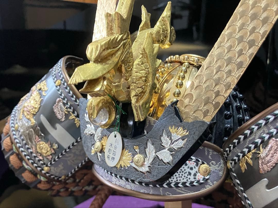 美品♪ 五月人形 こどもの日 端午の節句 兜飾り 鎧師 秀麿作