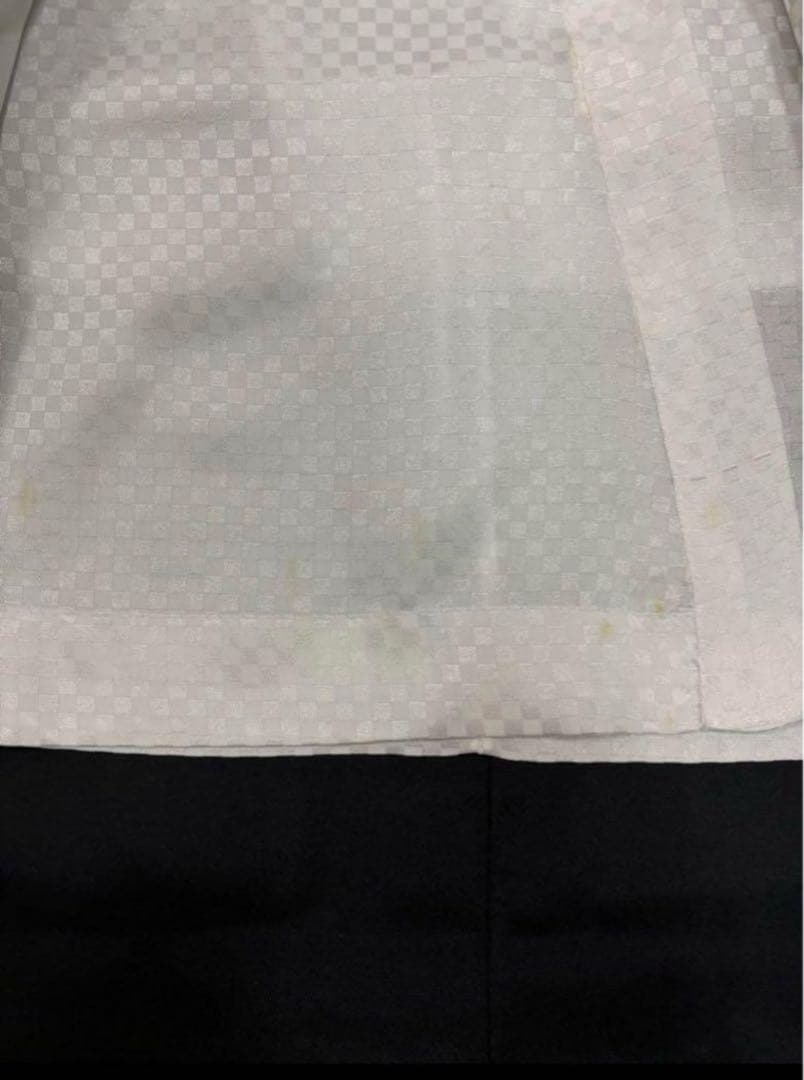 七五三　5歳男の子袴セット　黒系　袴丈長め　鷹　お城　日本製　新品