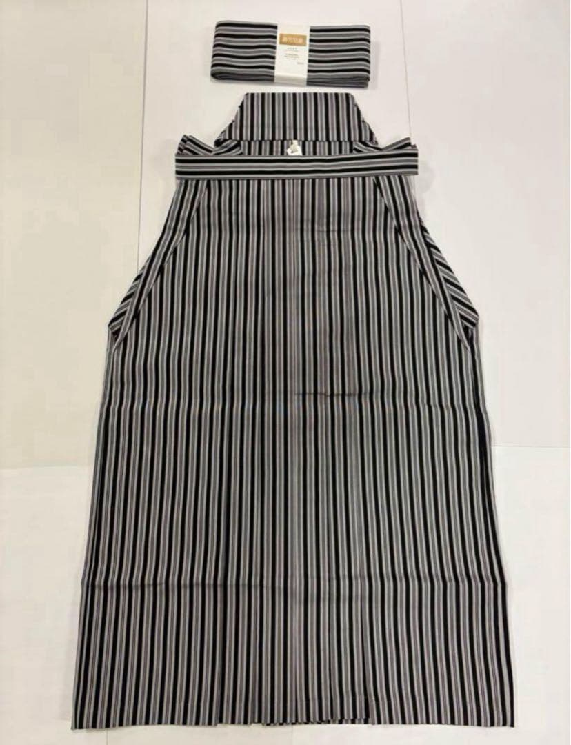 七五三　5歳男の子袴セット　黒系　袴丈長め　鷹　お城　日本製　新品