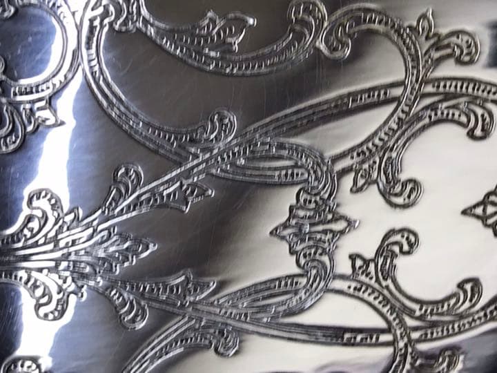 メディチ家にある様な豪奢なイタリア製アンティーク銀器ケーキナイフサーバー29cm