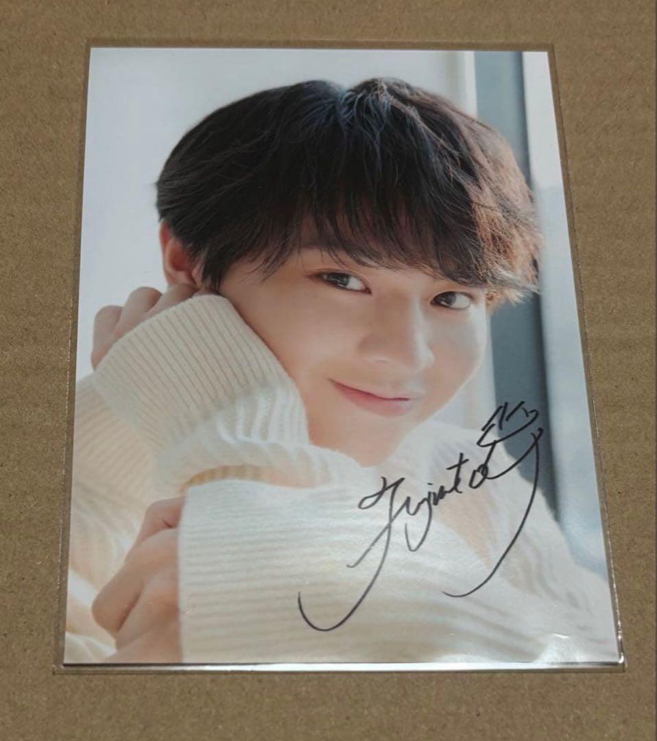 藤本洸大 複製サイン付きブロマイド - メルカリ