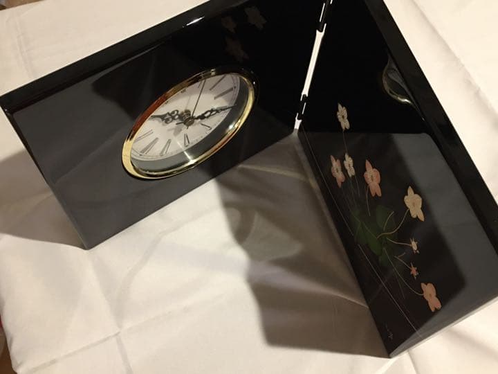 漆絵　時計　インテリア　アート