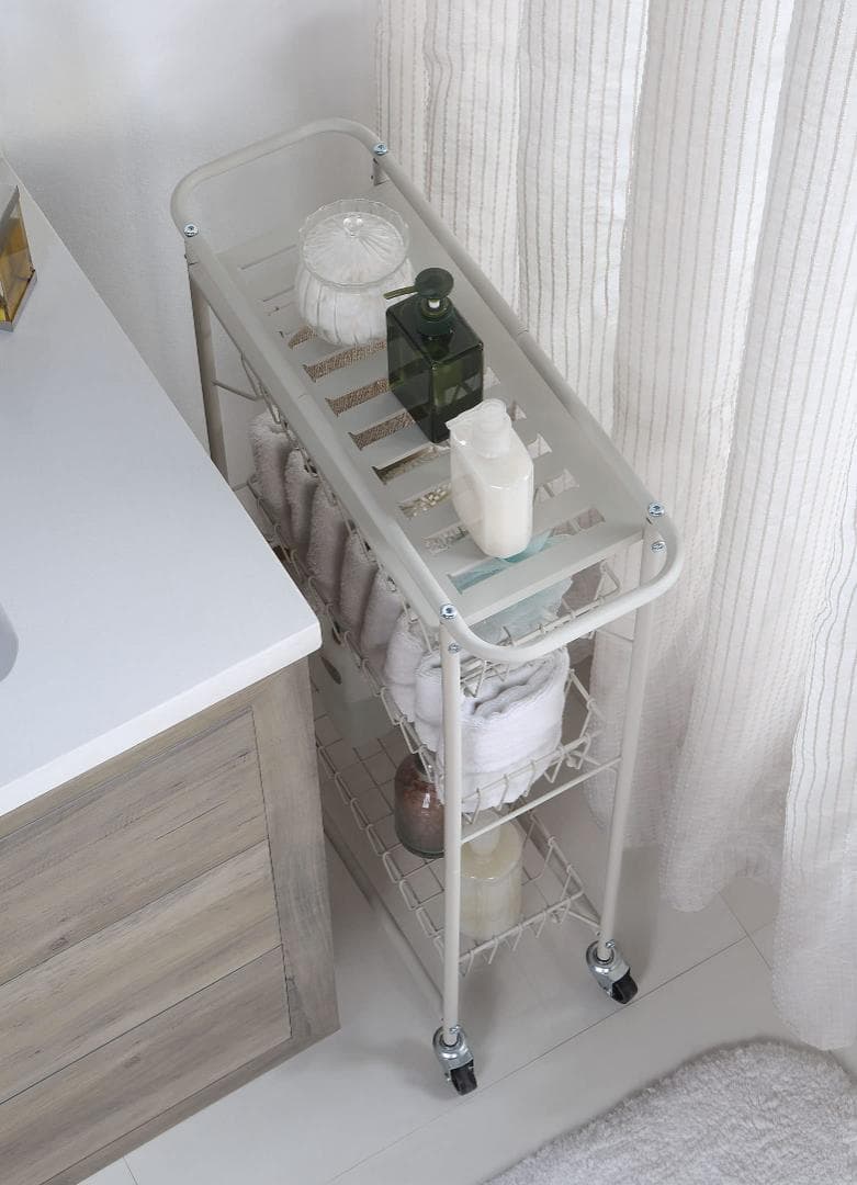 キャスター付きで移動も楽々 収納ワゴン 隙間収納 ラック