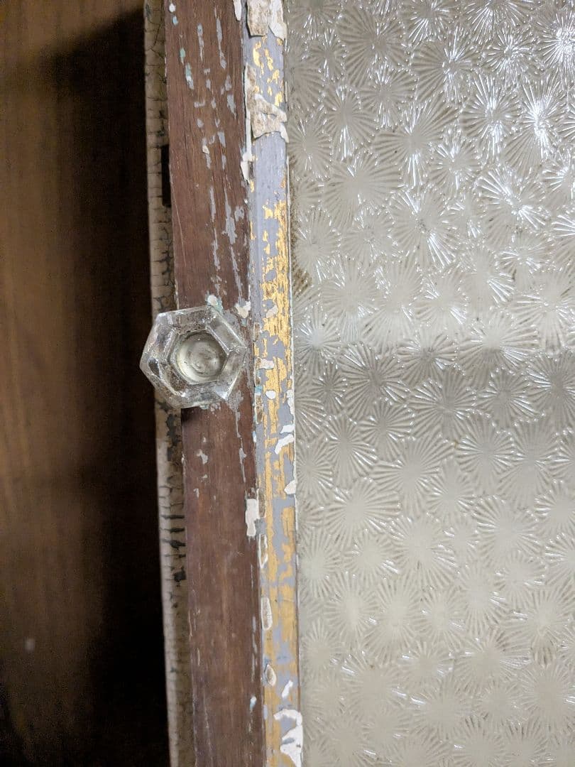 フランスアンティーク　木製キャビネット　蚤の市