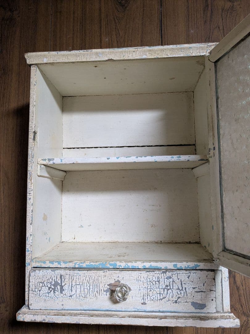 フランスアンティーク　木製キャビネット　蚤の市