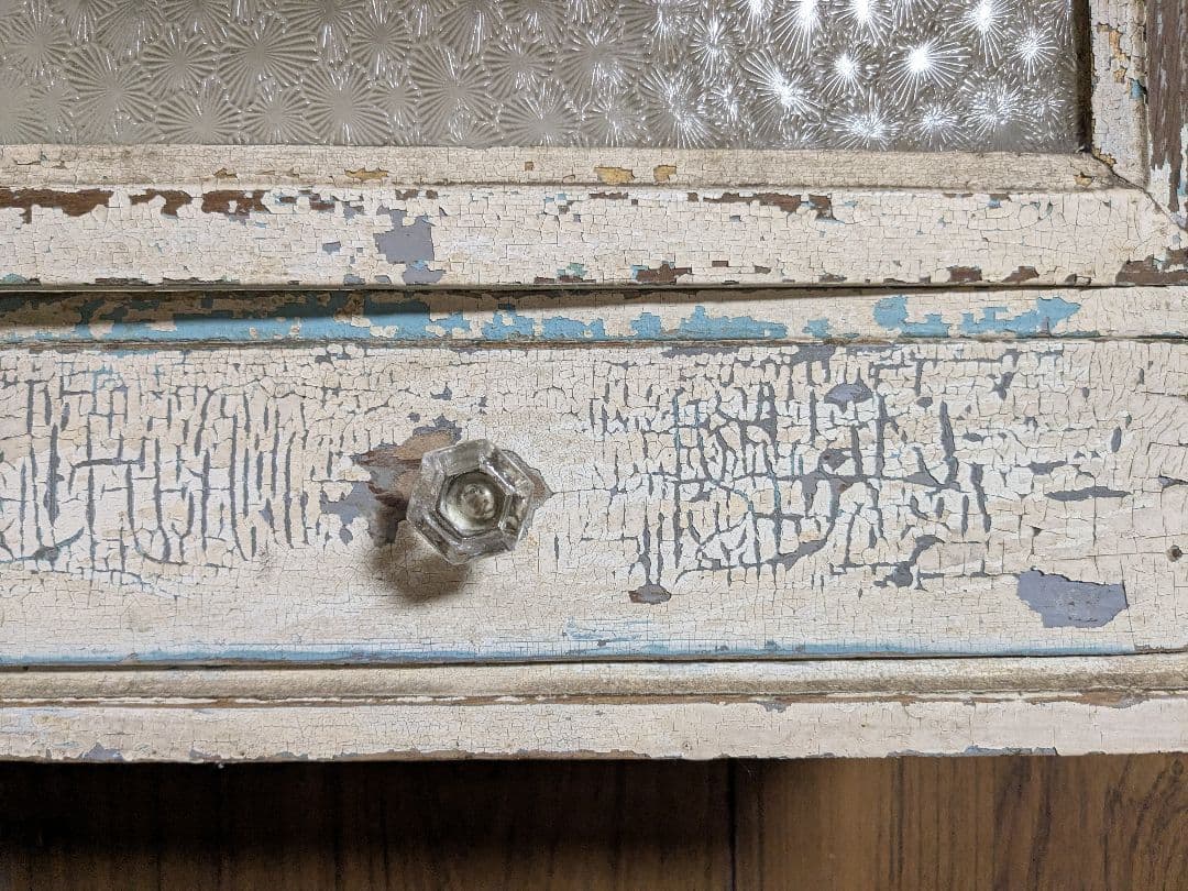 フランスアンティーク　木製キャビネット　蚤の市