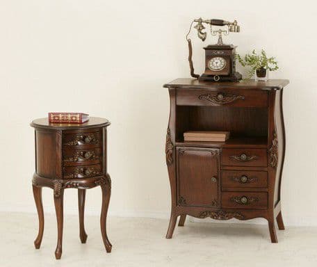 要問合せ♥️イタリア調モダン♥️アンティーク調　収納家具　電話台　チェスト　2色