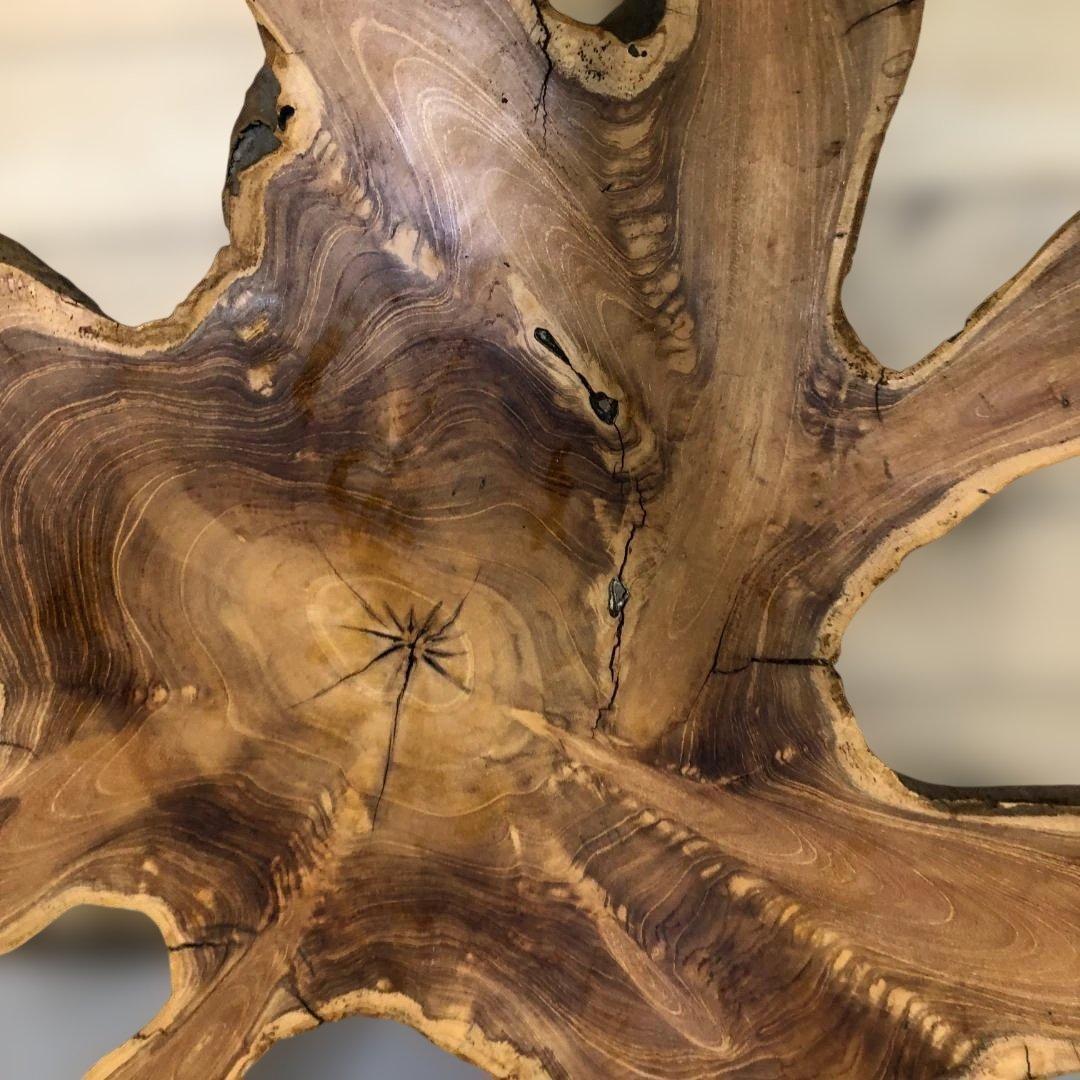 送料無料 天然木 一枚板 ローテーブル サイドテーブル 無垢材 ②　250809