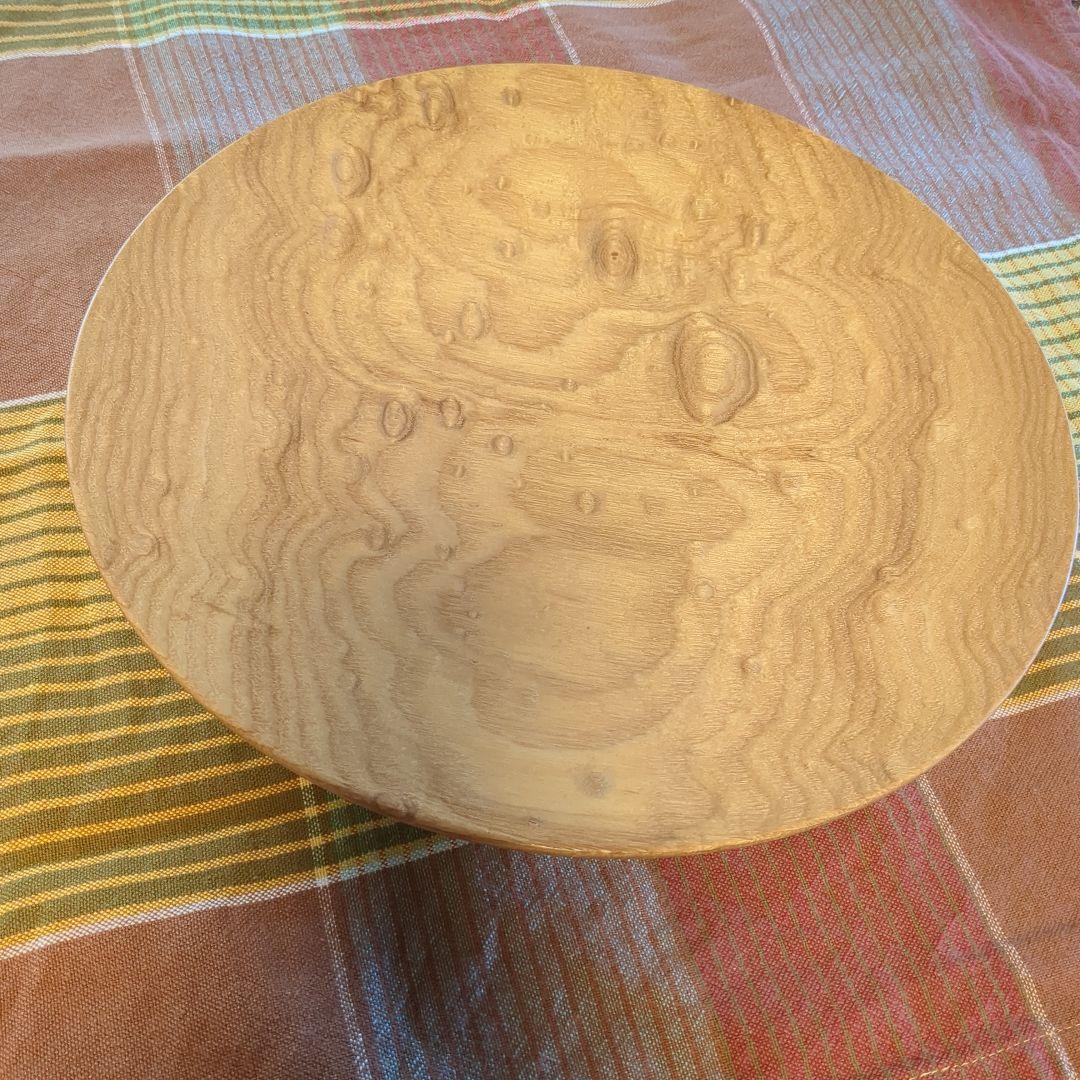 くり　大皿①　手作り木工