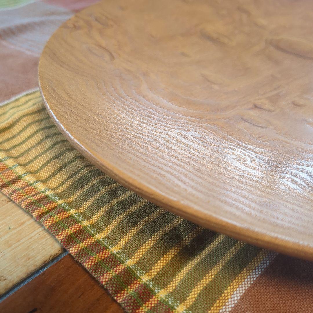 くり　大皿①　手作り木工