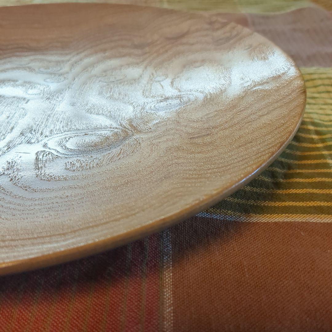 くり　大皿①　手作り木工