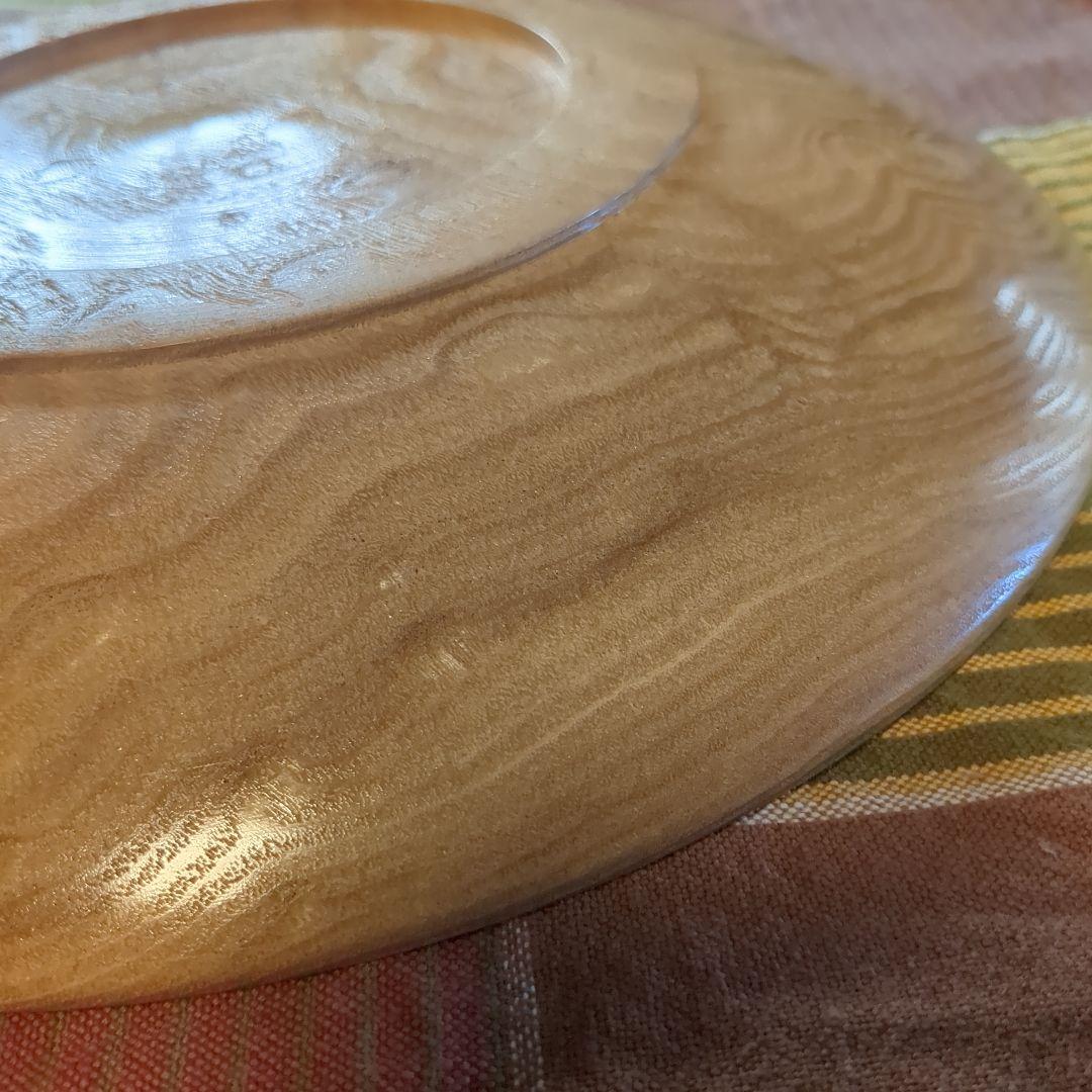 くり　大皿①　手作り木工