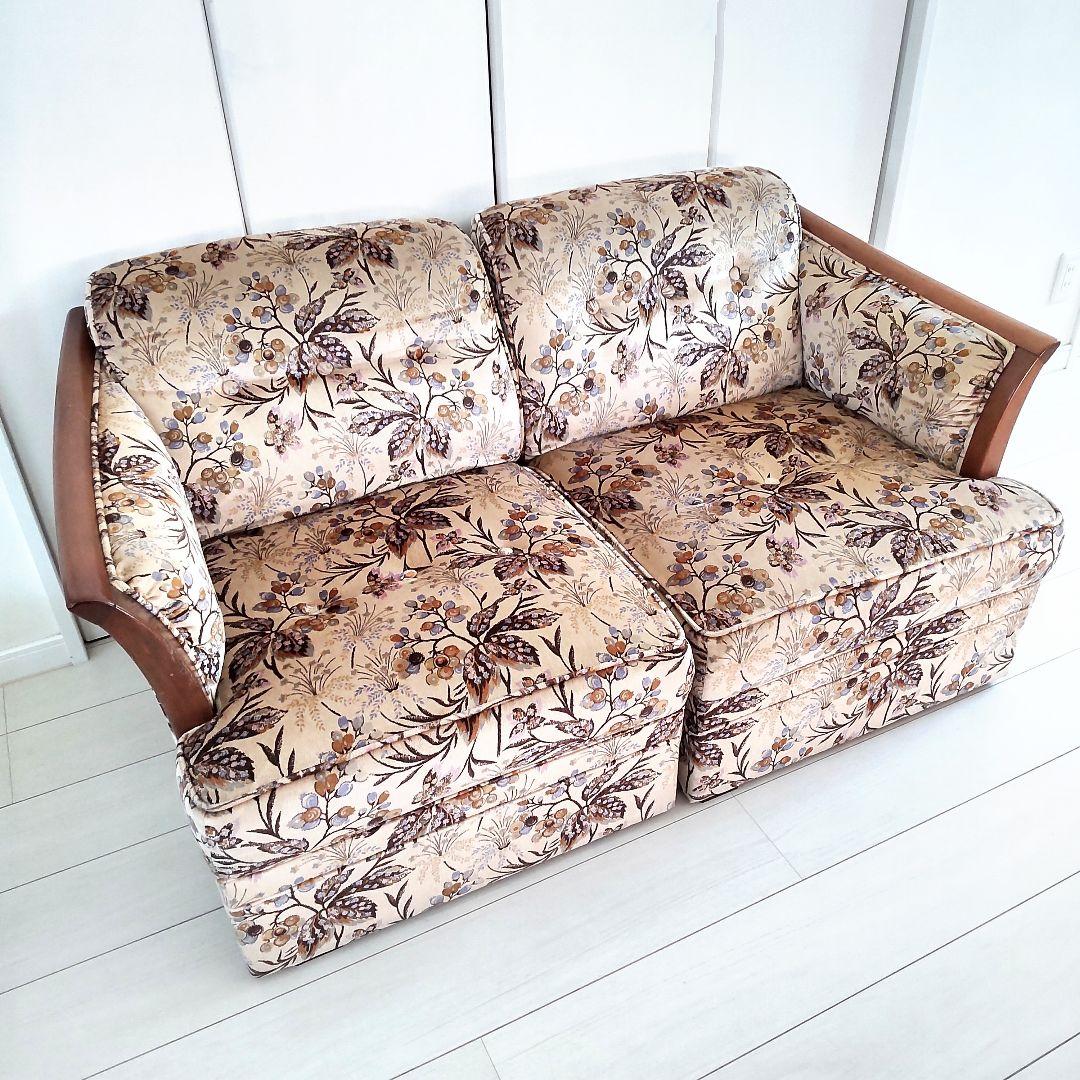 maruni　オールドマルニ　広島　ヴィンテージ ソファ　地中海　ファブリック