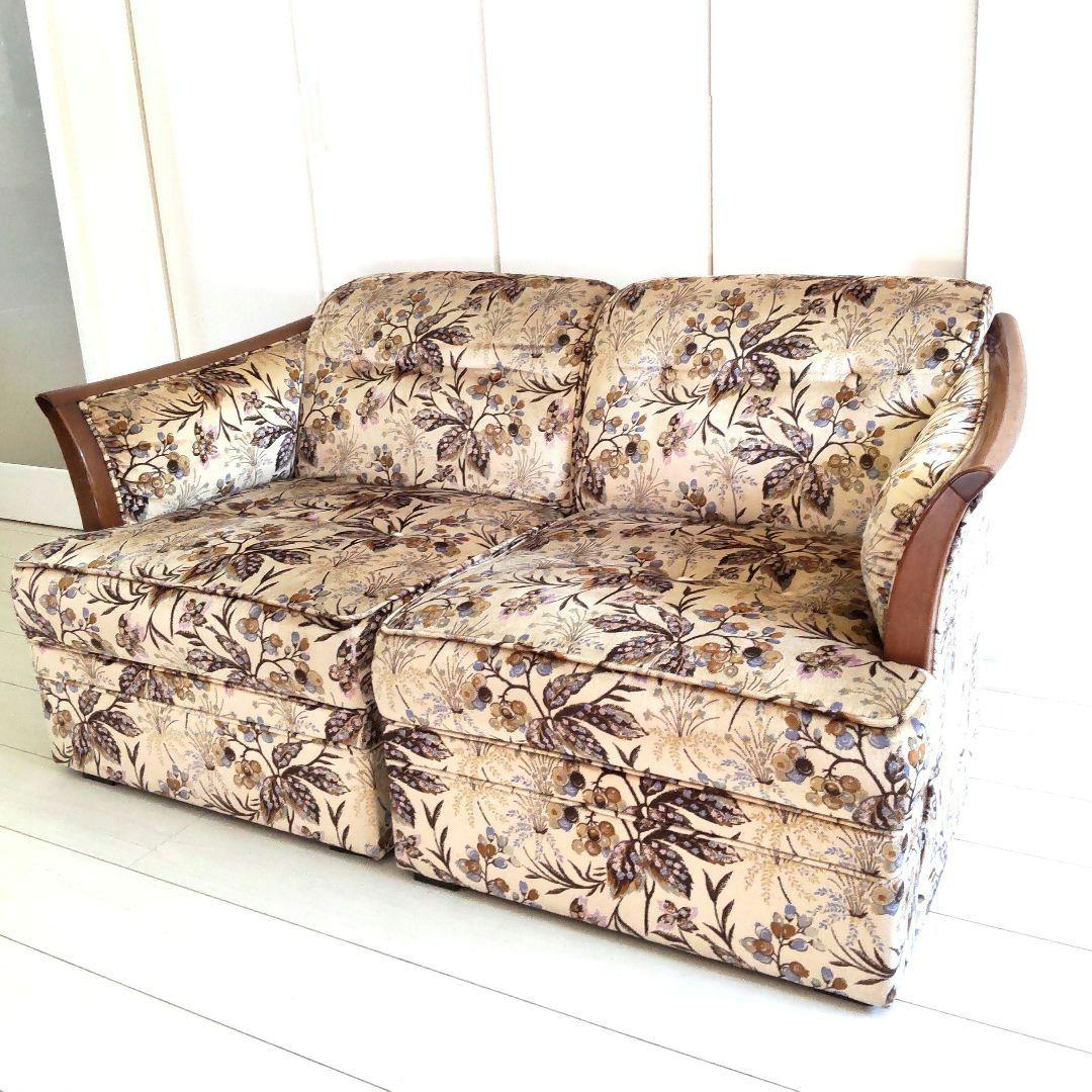 maruni　オールドマルニ　広島　ヴィンテージ ソファ　地中海　ファブリック