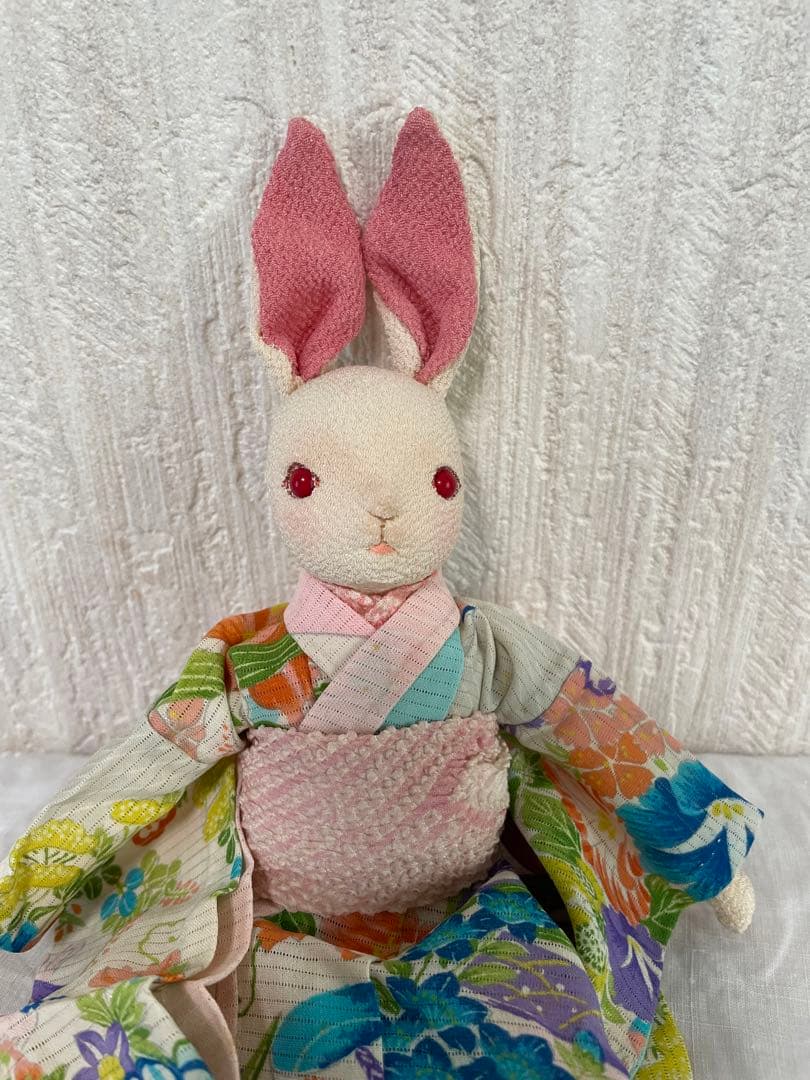 創作人形71 うさぎ ハンドメイド アンティーク着物 日本人形