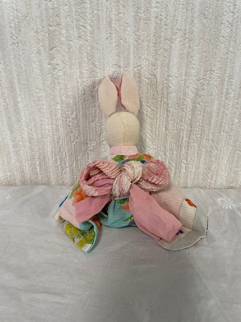 創作人形71 うさぎ ハンドメイド アンティーク着物 日本人形