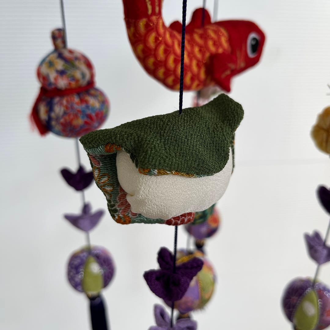 鯉のぼりの吊るし飾り (紫) 】ちりめん細工・さげもん・端午の節句