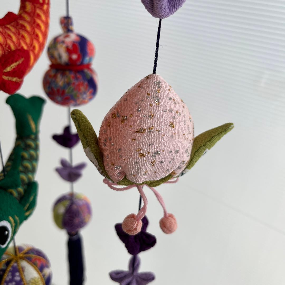 鯉のぼりの吊るし飾り (紫) 】ちりめん細工・さげもん・端午の節句