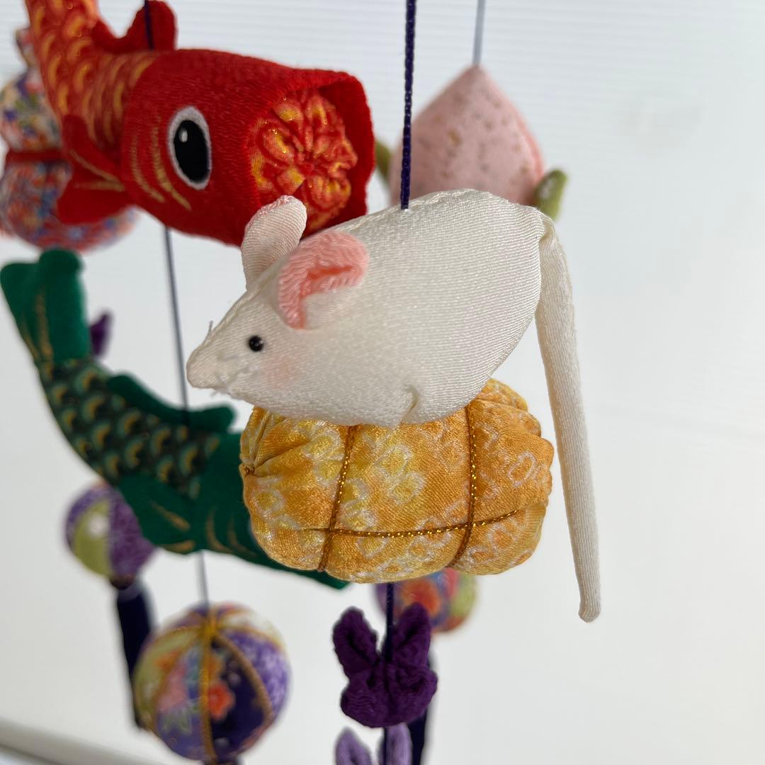 鯉のぼりの吊るし飾り (紫) 】ちりめん細工・さげもん・端午の節句