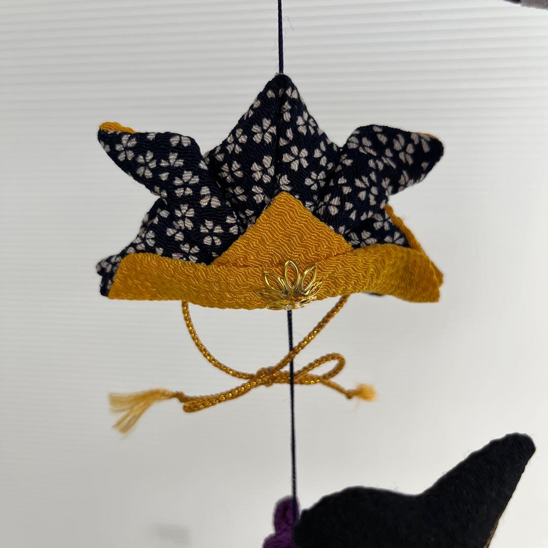 鯉のぼりの吊るし飾り (紫) 】ちりめん細工・さげもん・端午の節句