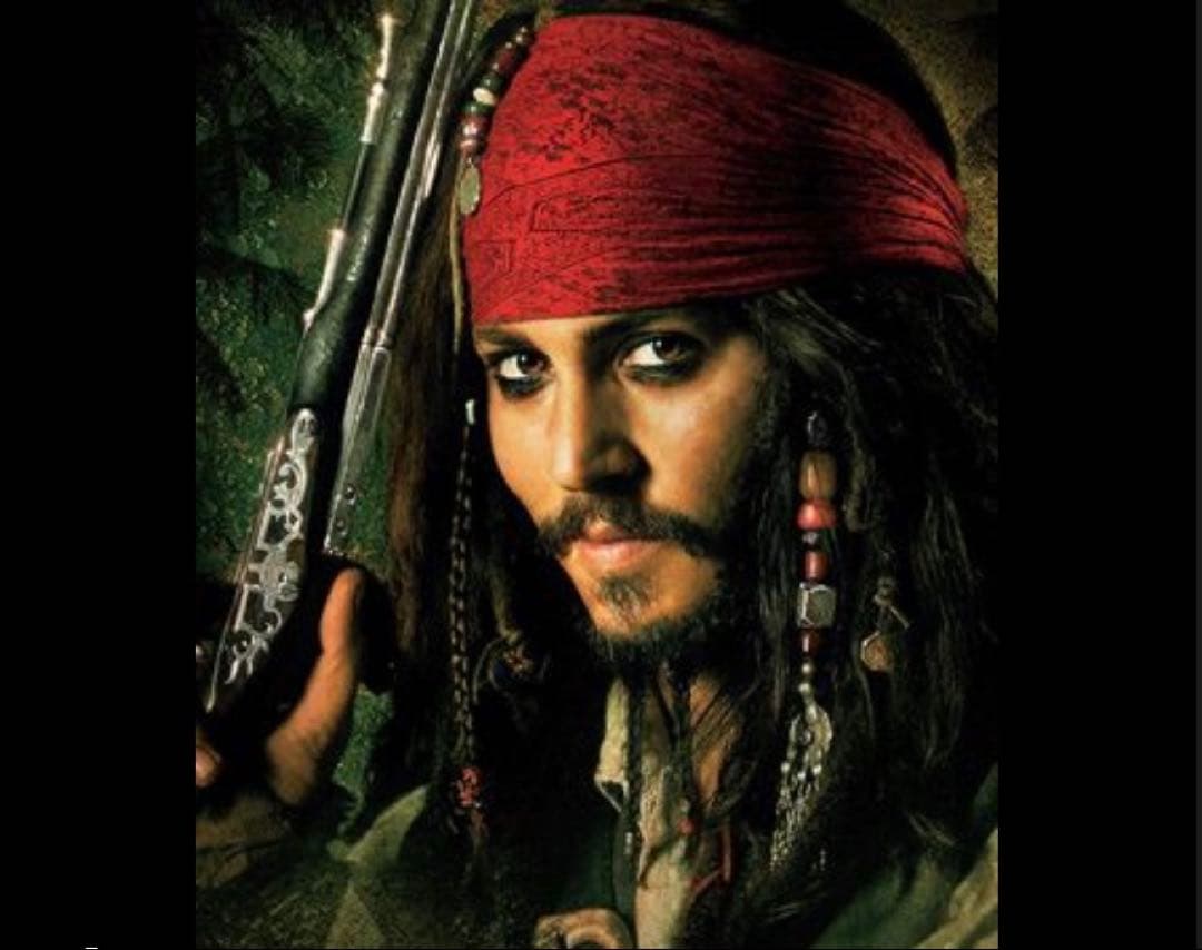 ★ジョニー・デップ（ジャック・スパロウ）ファンアート　色紙