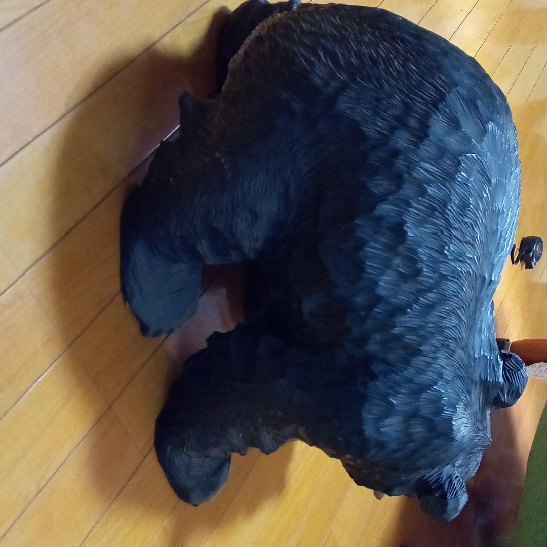 熊の木彫り置物値下げ