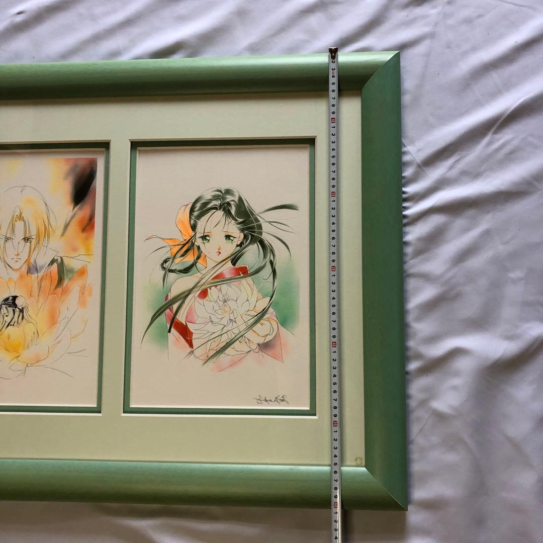 垣野内成美 リトグラフ 灯花〜恋水蓮〜 直筆サイン 限定150枚 アニメ 漫画