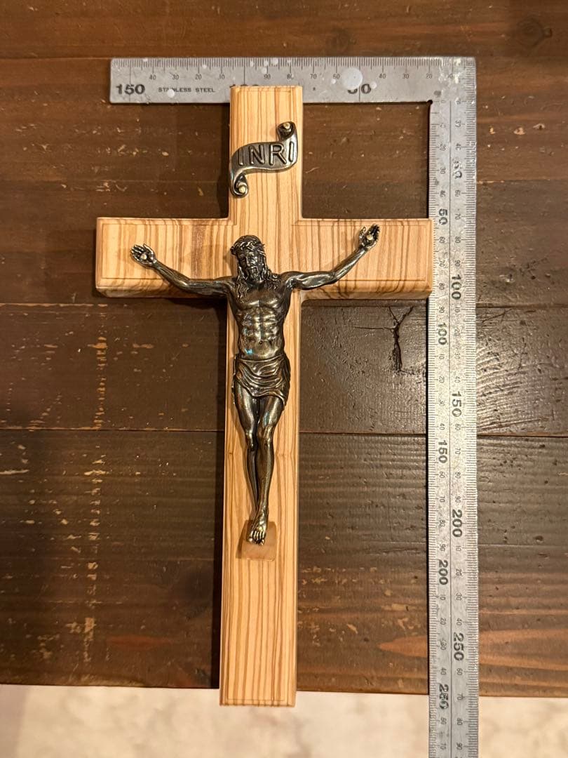 Jesus Olive Bronze Crucifixx オリーブ ブロンズ像