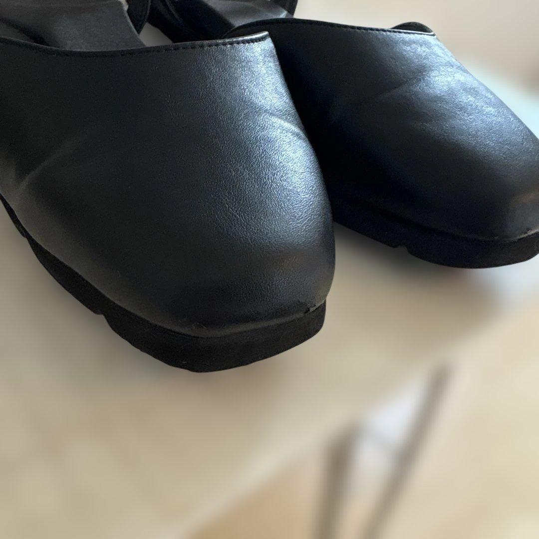 美品　ラクバキ　ミュール　ブラック　M racbaki