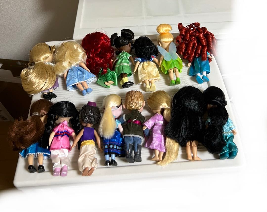 ディズニー、アニメータードール（ミニ）アラジン、ジャルミン（15体セット）