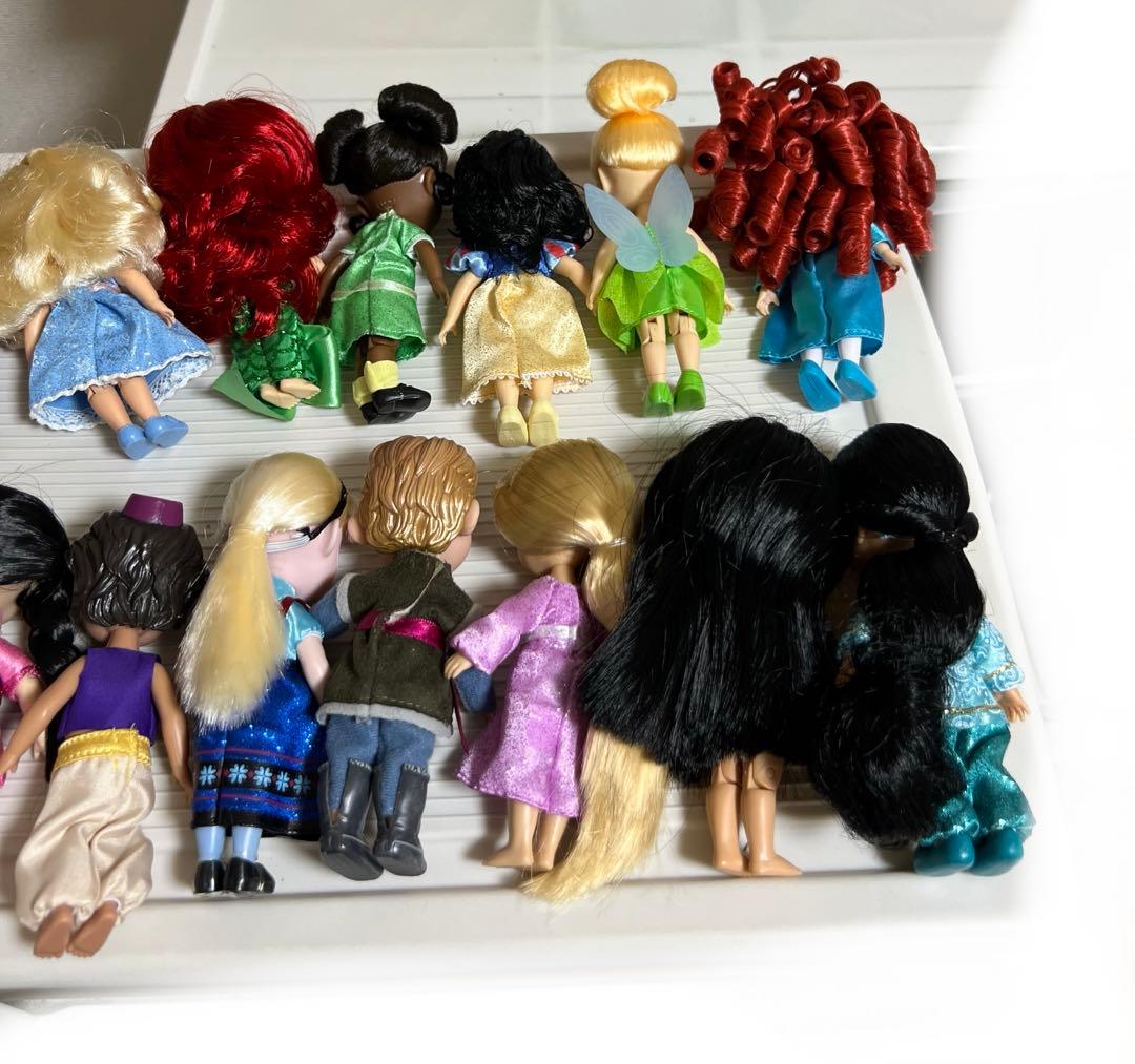 ディズニー、アニメータードール（ミニ）アラジン、ジャルミン（15体セット）