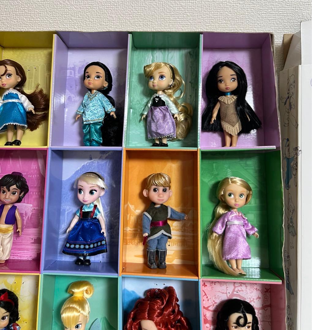 ディズニー、アニメータードール（ミニ）アラジン、ジャルミン（15体セット）