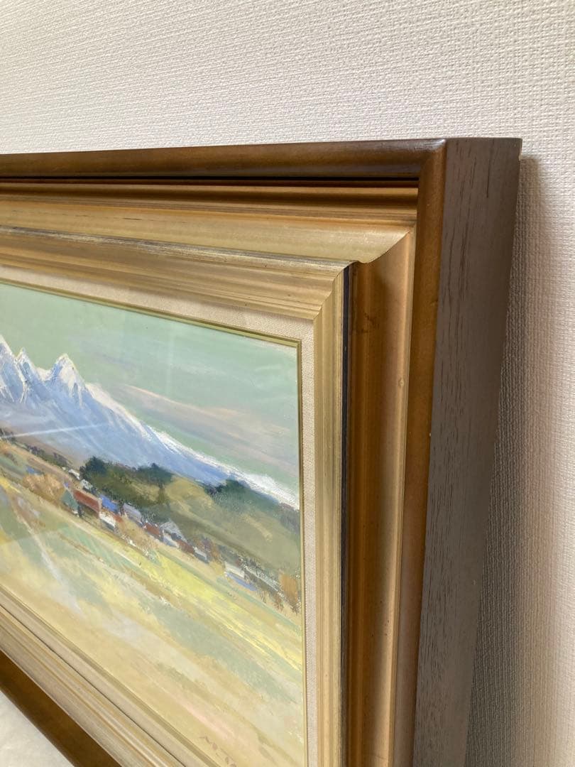 『八ヶ岳遠望』★樽見盛衛★元流形社顧問★M12号★油彩 絵画★八ヶ岳山ゆり美術館