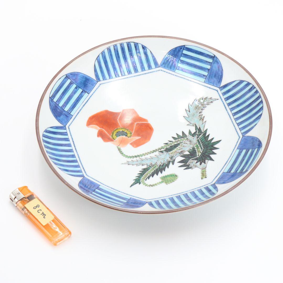 梶本太衛作 色絵芥子の図 飾皿 大皿 共箱 V188 1F14 - メルカリ