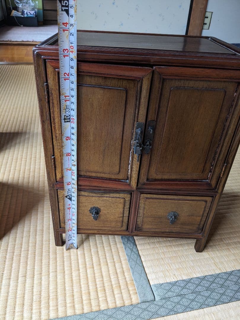 骨董品　高さ40.0cm小箪笥　昭和Vintage　(⁠。⁠•̀⁠ᴗ⁠-⁠)⁠✧
