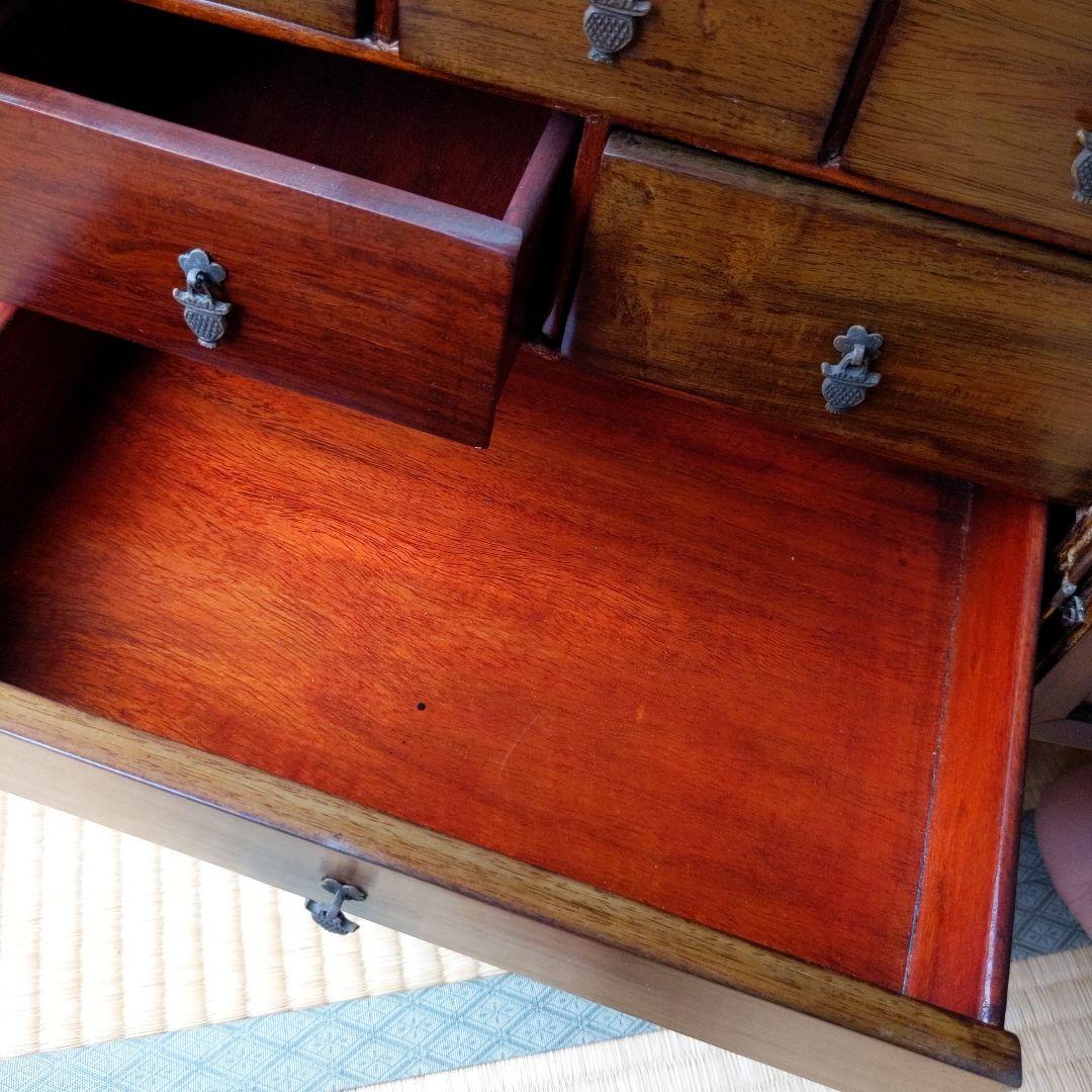 骨董品　高さ40.0cm小箪笥　昭和Vintage　(⁠。⁠•̀⁠ᴗ⁠-⁠)⁠✧