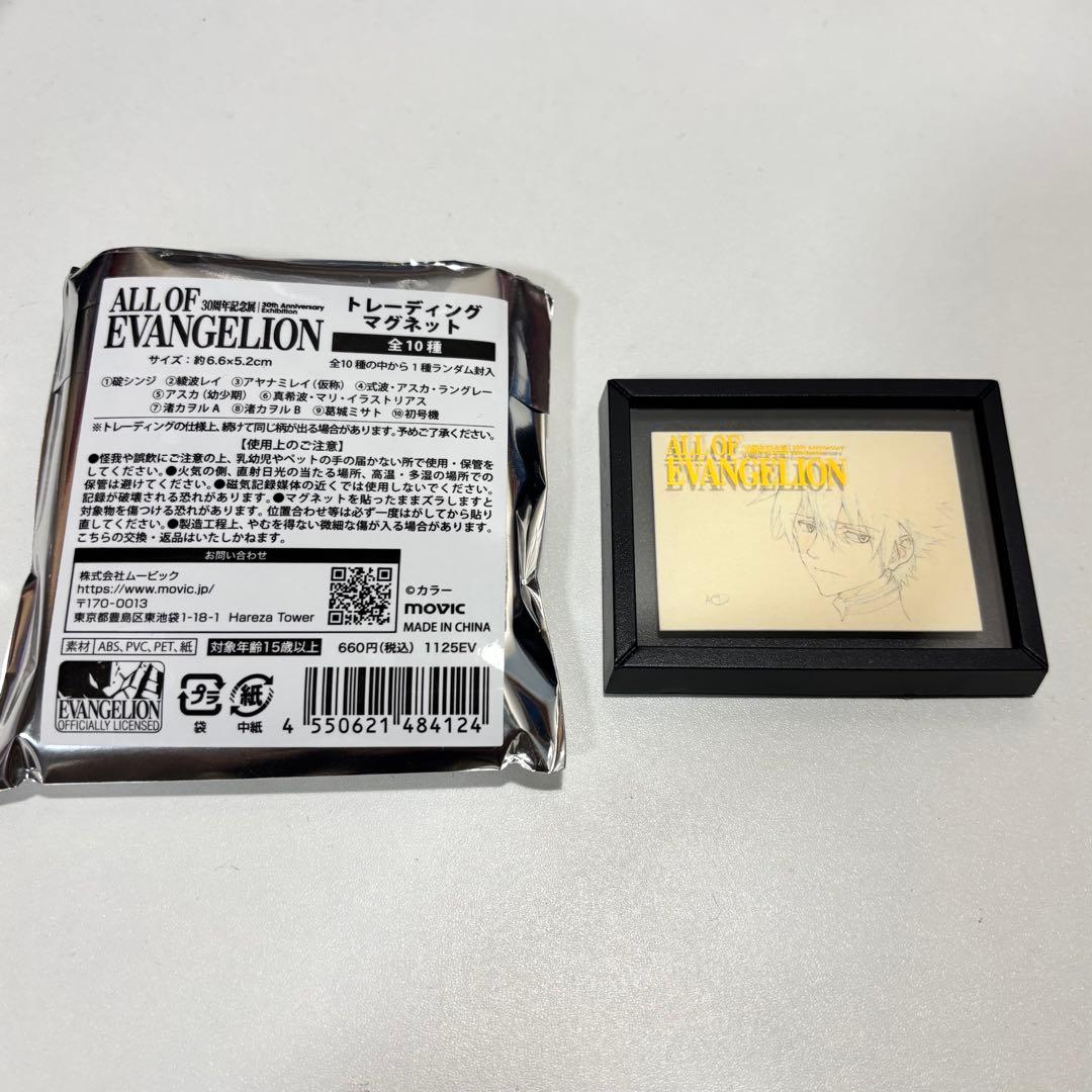 エヴァンゲリオン 30周年記念展 トレーディングマグネット 5個セット