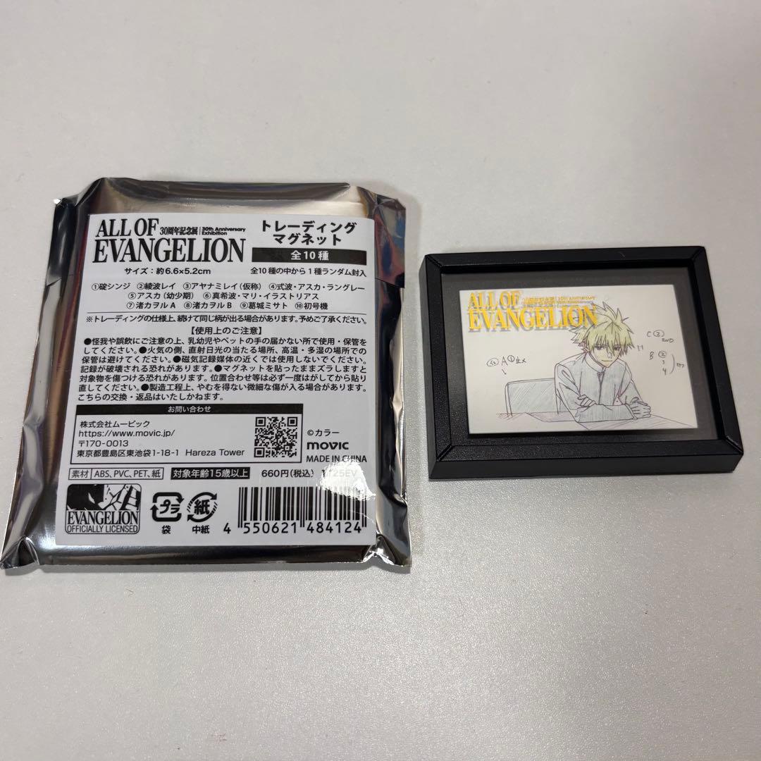 エヴァンゲリオン 30周年記念展 トレーディングマグネット 5個セット